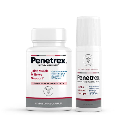 Penetrex Joint, Muscle and Nerve Support Supplement with 3 oz Joint & Muscle Therapy Roll-On Gel PenetrexBuy Supplements Australia