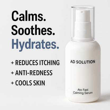 AD SOLUTION Ato Fast Calming Serum for Sensitive & Eczema-Prone Skin Instant Relief from Itch, Redness & Flare-Ups