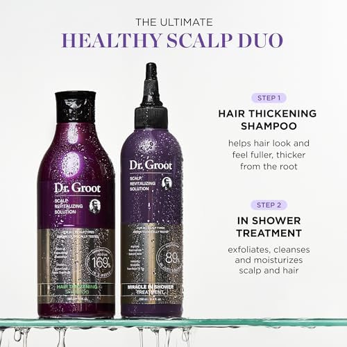 Dr. Groot Hair Thickening Shampoo, Korean Hair Care with Biotin, Rosemary Oil to Help Volumize Thinning, Damaged Hair, Hydrate Hair and Scalp,