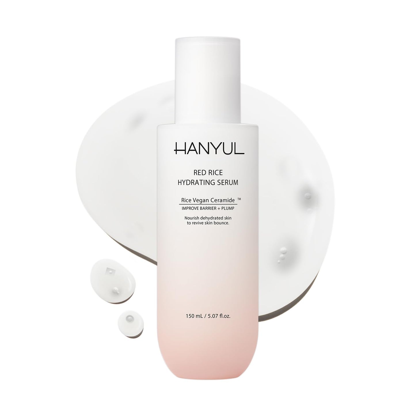 HANYUL Red Rice Hydrating Serum with Vegan Ceramide | Korean Skincare for Deep Hydration, Radiant Skin Glow, Firming & Barrier