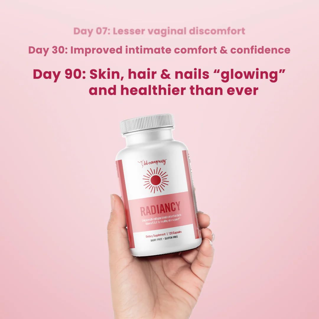 BB Company Radiancy | Vaginal Probiotics for Vaginal Dryness, pH Balance | Fights Itch, Odor | Anti-Aging | Hyaluronic Acid, Probiotics