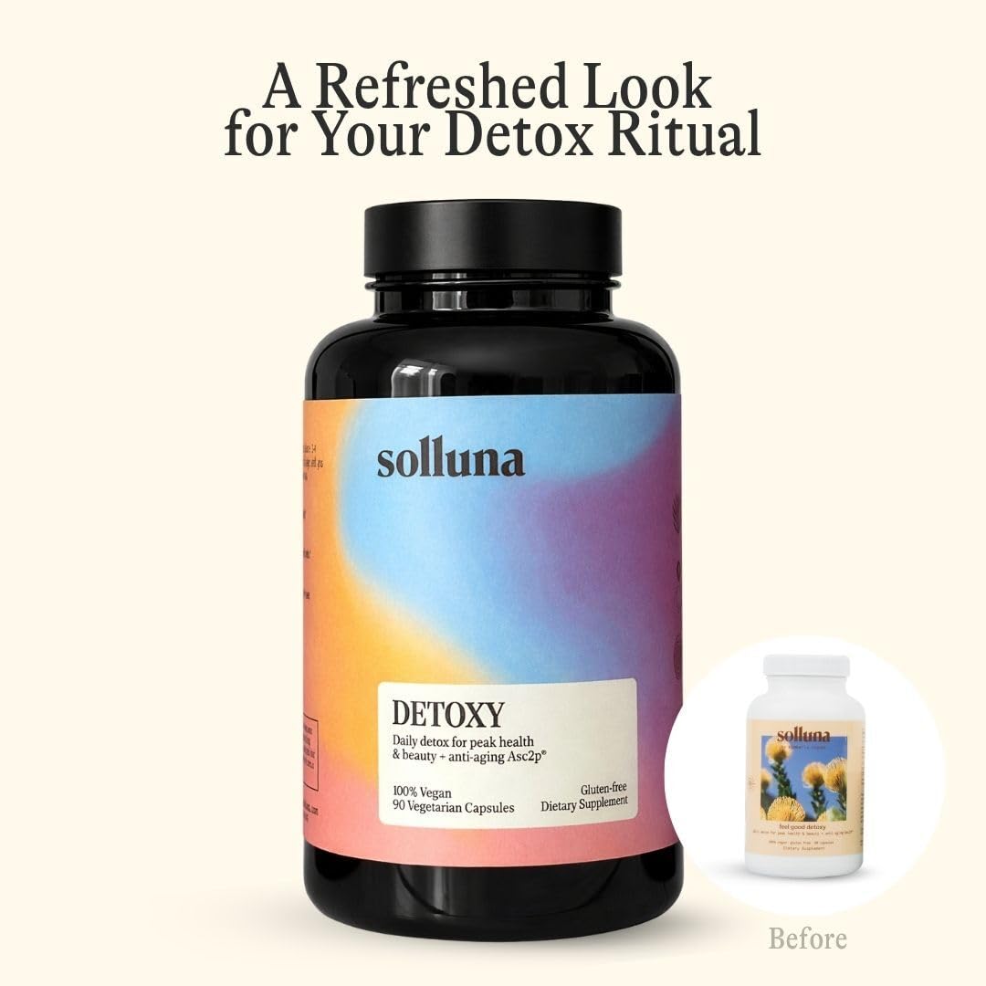 Solluna by Kimberly Snyder Oxygenated Magnesium Colon Cleanse with Asc2P — Gentle Detoxification and Bloating Relief — Fast Acting, Non-Laxative Detox