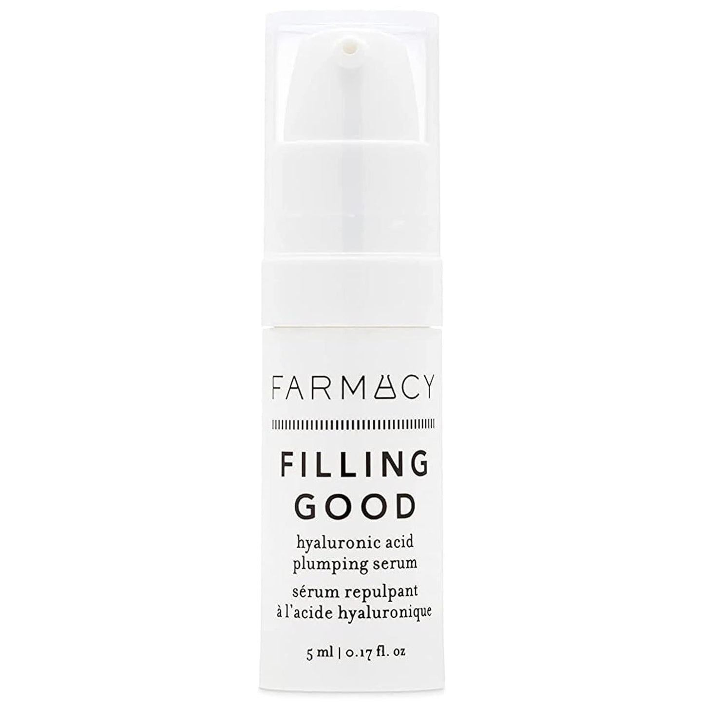 Farmacy Hyaluronic Acid Serum for Face - Filling Good Face Serum with Vegan Collagen Peptides - Helps Smooth Fine Lines + Wrinkles