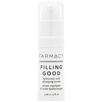 Farmacy Hyaluronic Acid Serum for Face - Filling Good Face Serum with Vegan Collagen Peptides - Helps Smooth Fine Lines + Wrinkles