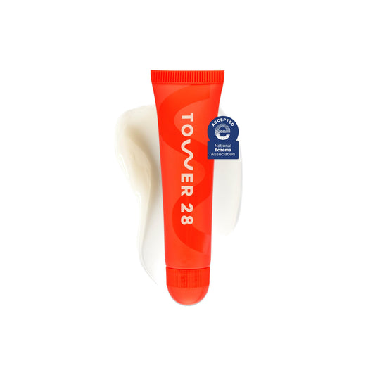 Tower 28 LipSoftie Tinted Lip Balm Treatment - Hydrating Glossy Balm + Overnight Lip Mask