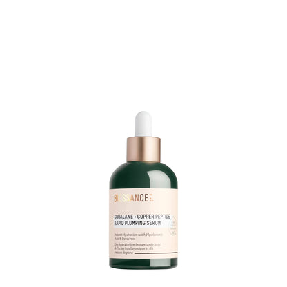 Biossance Squalane + Copper Peptide Rapid Plumping Serum - Face Serum for All Skin Types - Visibly Plumping + Firming Skin, Fine Lines + Wrinkles,