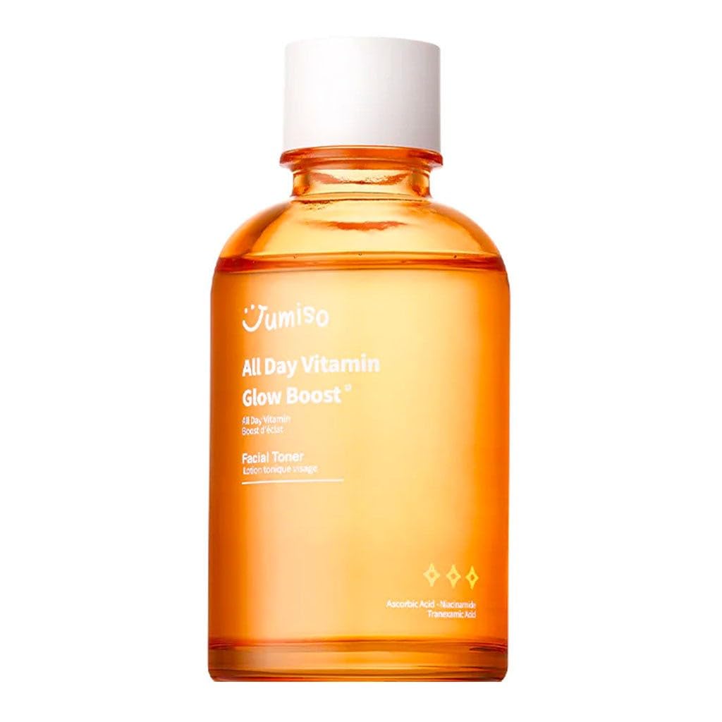 JUMISO All Day Vitamin Glow Boost Facial Toner, Vitamin Daily Toner, Vitamin B,C Toner, Skin Brightening Hydrating, Glowing Toner, Naturally Radiant&Plump Skin, EO&Fragrance Free, 125ml 4.22 FL.OZ