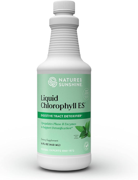 Nature's Sunshine Liquid Chlorophyll Extra Strength - Immunity Support, Detox & Cleanse, Chlorophyll Liquid Drops with Spearmint Oil,