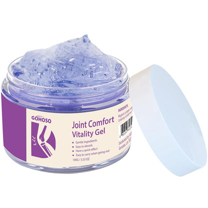 Joint Purple Gel, Cooling Massage Cream with Turmeric for Back, Neck, Joints & Muscles – Hydrating Gel for Active Lifestyles
