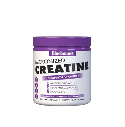 BlueBonnet Nutrition Micronized Creatine Monohydrate 5 g – Supports Lean Muscle Mass* - Non-GMO, Vegan, Kosher Certified, Gluten-Free, Soy-Free, Milk-Free