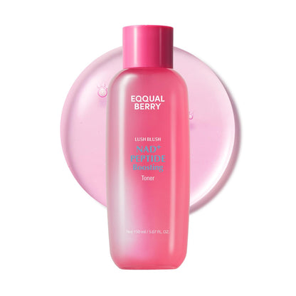 EQQUALBERRY NAD+ Peptide Boosting Toner – NAD+ 5% & 13 Peptides Anti-Aging Korean Skincare Hydrating Face Toner | Firming & Lifting Pink NAD