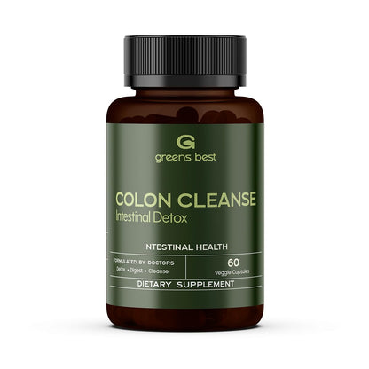 GREEN'S BEST Colon Cleanse Capsules – Advanced Digestive Support & Natural Detox – with Probiotics, Senna, Aloe Ferox & Fiber