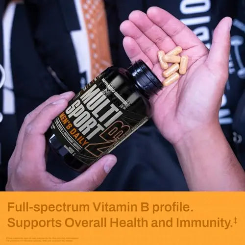 NutraBio Multisport for Men - Mens MultiVitamin - 33 Vitamins, Minerals, Micronutrients - Rich in Antioxidants NutraBio