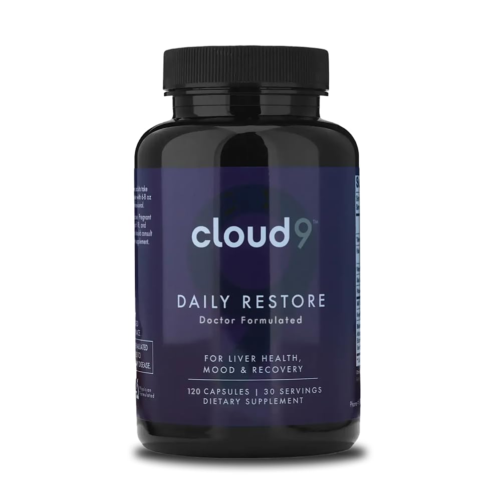 Cloud9 Daily Restore – Liver Detox & Recovery Supplement with Milk Thistle, NAC & B-Vitamins – Energy, Focus & Nutrient Support