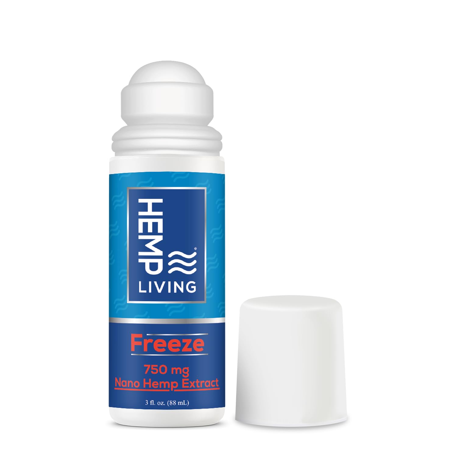 HEMP LIVING Freeze Nano Hemp Extract Roll On, Cold Therapy, Roll On for Muscles and Joint Strain, 3 oz Roll on Bottle (750 mg) HEMP LIVINGBuy Supplements Australia