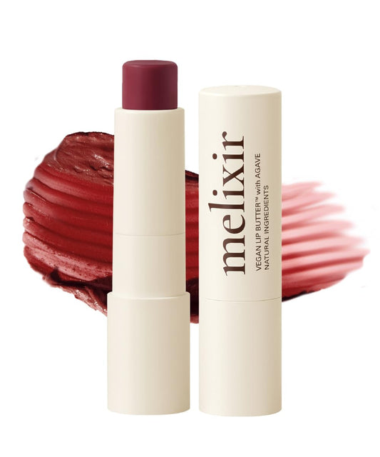 Melixir Vegan Lip Butter (12 Colors), Hydrating Tinted Lip Balm Stick, Bee-Free, Petrolatum-Free, Plant-Based, Moisturizes Dry & Chapped Lips With Shea Butter, Sheer, Natural Finish - #11 Autumn Rain MelixirBuy Supplements Australia