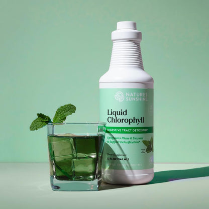 Nature's Sunshine Liquid Chlorophyll Extra Strength - Immunity Support, Detox & Cleanse, Chlorophyll Liquid Drops with Spearmint Oil,