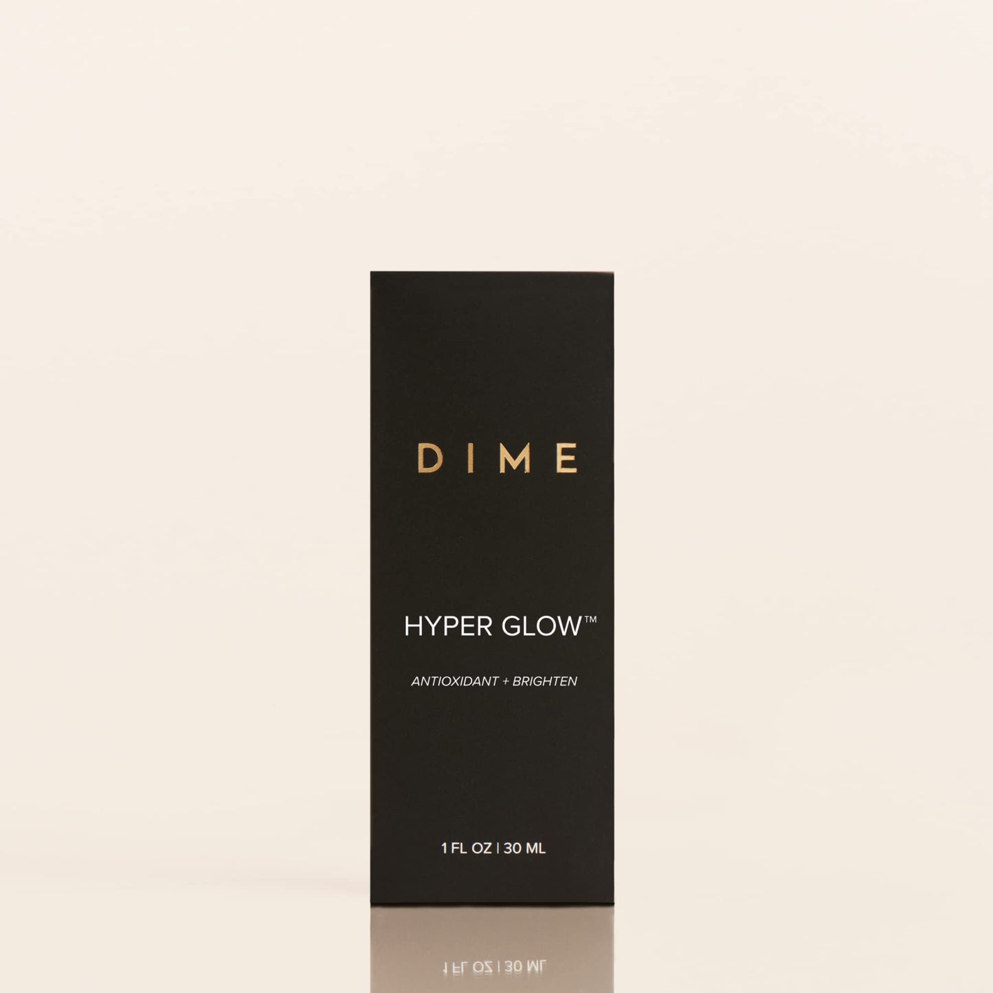 DIME Beauty Hyper Glow Vitamin C Face Serum for Dark Spots and Brightening with Ferulic Acid, Resveratrol and Hyaluronic Acid,