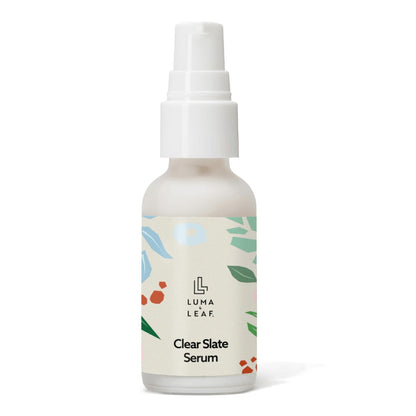 LUMA & LEAF Clear Slate Niacinamide Serum for Face – Redness & Acne Relief with Bakuchiol & Aloe Vera – Hydrating Vegan Daily