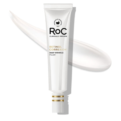 RoC Retinol Correxion Wrinkle Filler for Deep Wrinkles with Hyaluronic Acid & Retinol, Skin Care for Women and Men,
