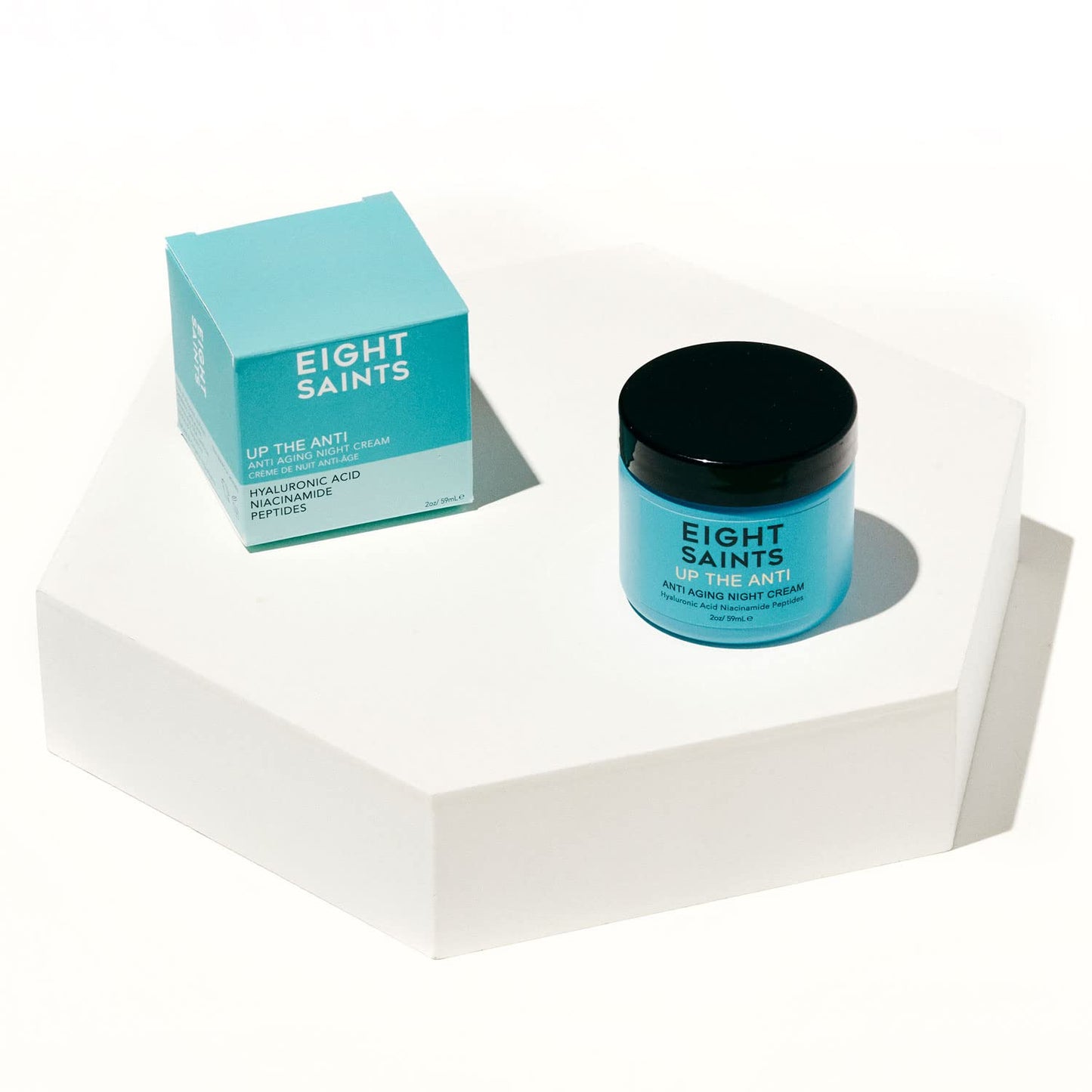 Eight Saints Skin Care Up the Anti Night Cream Face Moisturizer to Reduce Fine Lines and Wrinkles, Anti Aging Cream For Face & Neck with Hyaluronic Acid