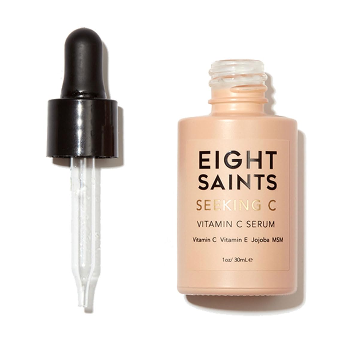 Eight Saints Vitamin C Serum For Face, Anti Aging Facial Serum, Hyaluronic Acid, Vitamin E, Aloe Vera and Jojoba Oil, Hydrating & Brightening Serum