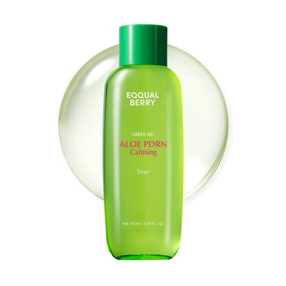 EQQUALBERRY Aloe PDRN Calming Toner, for Sensitive, | Instant Relief & Cooling | Non-Comedogenic & Fungal Acne Safe, Skin Barrier Repair