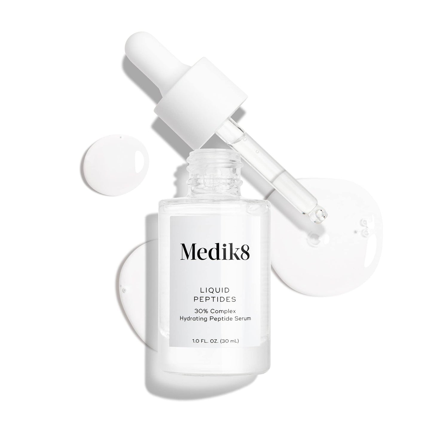 Medik8 Liquid Peptides - Multi Peptide Face Serum For Women and Men - Smooths Wrinkles and Fine Lines - Hydrating Serum - 1.0 oz