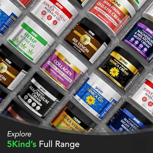 5kind Maximum Strength Bee Venom Cream - Naturally Massage Joints & Muscles, Lower Back, Knee, Neck, Shoulder, Hip & Feet - Responsibly Sourced Premium Bee Venom Cream 3.4 Fl Oz 5kind clinical skincareBuy Supplements Australia