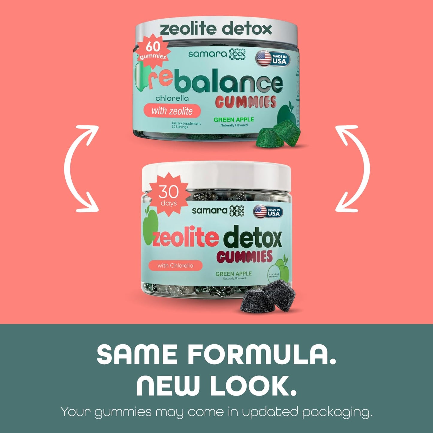 Zeolite Detox for Kids & Adults, Heavy Metal Zeolite & Chlorella Detox Gummies, Alternative to Activated Charcoal, Gentle Daily Toxin Cleanse for Kids & Adults