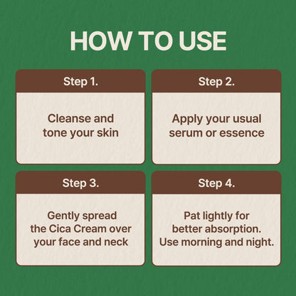 nutseline Cica Nut Calming Cream -Korean Skin Care 60ml – Moisturizing & Soothing Cooling Cream, Niacinamide 3%, Centella for Redness Relief,