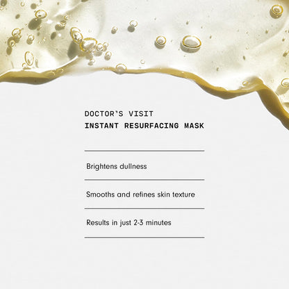 Versed Doctor’s Visit Instant Resurfacing Face Mask - AHA, BHA and Enzyme Exfoliating Mask Helps Reduce Hyperpigmentation - Smooth and Moisturize
