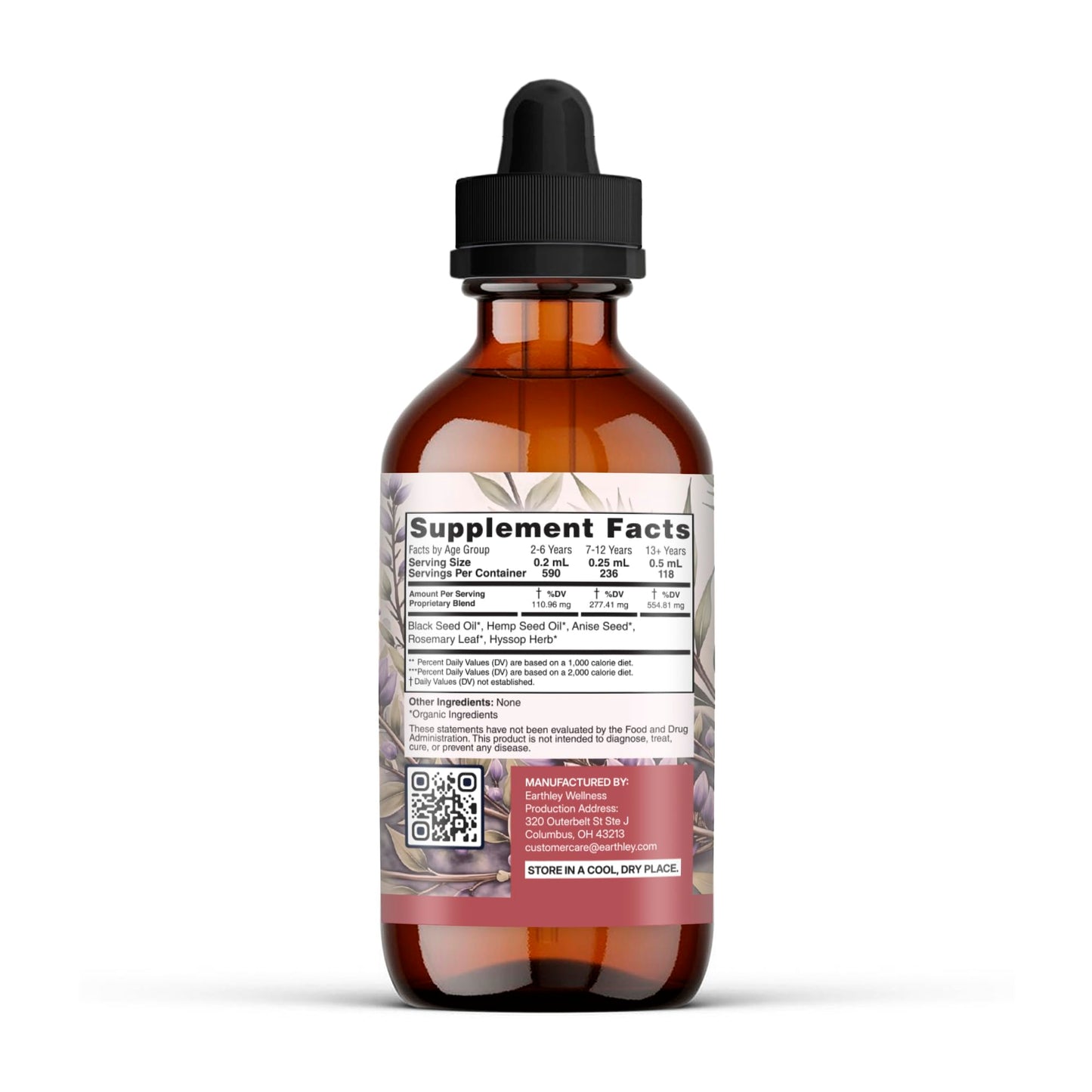 Earthley Wellness Vitality Oil, Liver, Immune, and Gut Health Support, Helps Elimate Toxins and Supports Liver Health, Zero Flavors,