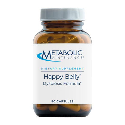 Metabolic Maintenance Happy Belly - Gut, GI + Detox Support with Caprylic Acid, Black Walnut, Olive Leaf + Barberry Supplement