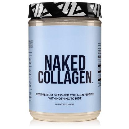 NAKED Collagen Peptides Protein Powder, 60 Servings, Pasture-Raised, Unflavored Grass-Fed Hydrolyzed Collagen Supplement, NSF Certified