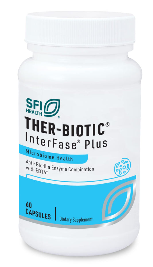 Klaire Labs SFI Health Interfase Plus - Enzyme Combination to Disrupt Biofilm Matrix + EDTA - Gastrointestinal System, Gut Flora