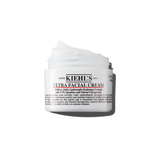 Kiehl's Ultra Facial Cream, with 4.5% Squalane to Strengthen Skin's Moisture Barrier, Skin Feels Softer and Smoother, Long-Lasting Hydration