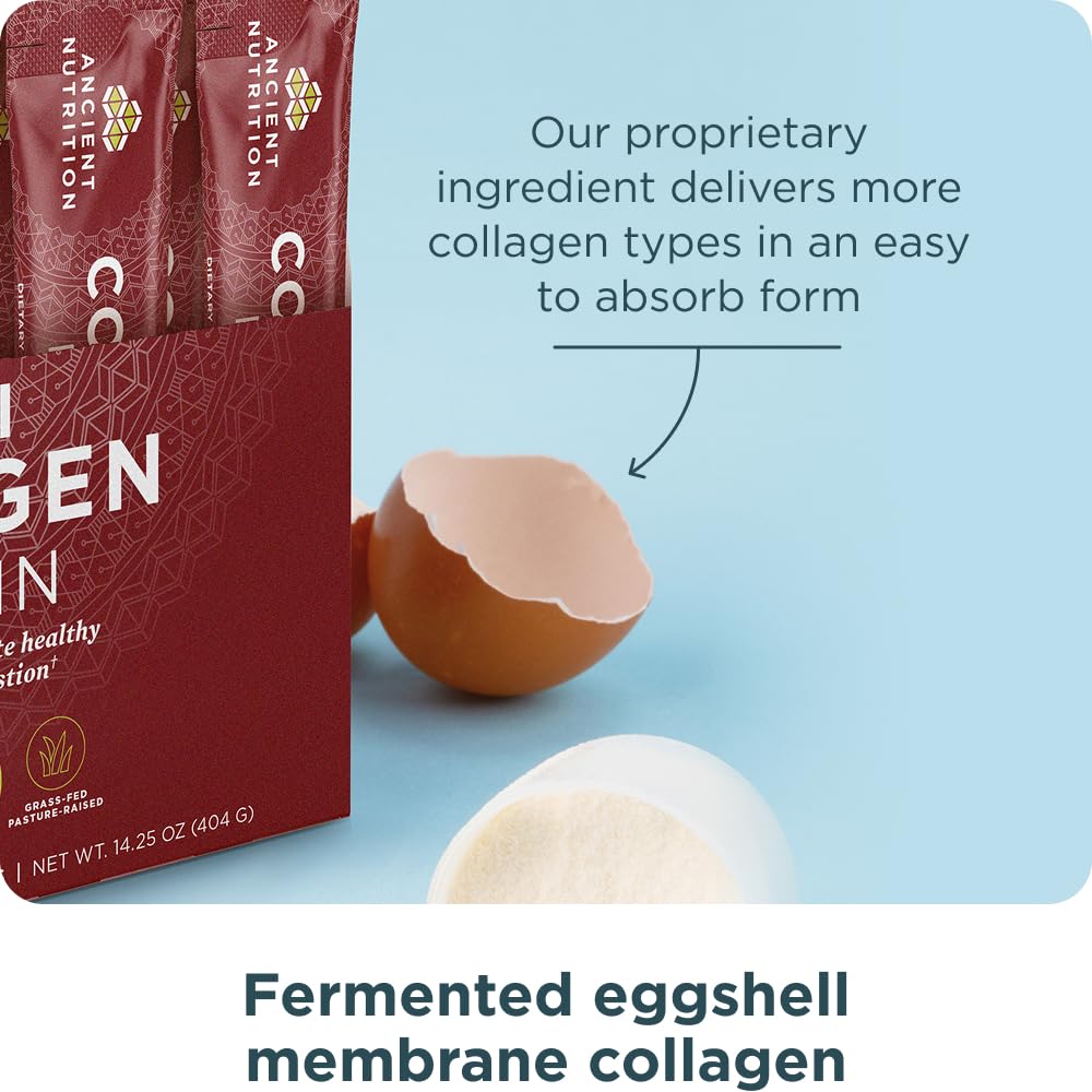 Ancient Nutrition Collagen Peptides Powder, Multi Collagen Protein, Women & Men, Vitamin C, Probiotics, Hydrolyzed Collagen, Supports Skin