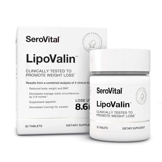 Serovital LipoValin Clinically Validated  Pills for Women Diet Pill, Appetite Suppressant, Stimulant-Free Weight Loss Supplement - 30 Count (30 Tablets)