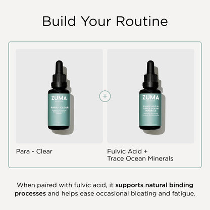 Zuma Nutrition para-Clear, Vegan Herbal Liquid with Clove Extract & Sweet Wormwood for Gut Health & Immune Support, Plant Based Water Soluble