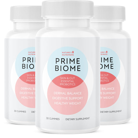 Nature’s NutriWave PrimeBiome Probiotic Gummies – Plant-Based Blend with Inulin, Lion’s Mane, Ginger & More– Non-GMO, No Stimulants, GMP Certified – 30 Gummies, 3 Month Supply Nature’s NutriWave buy supplements Au
