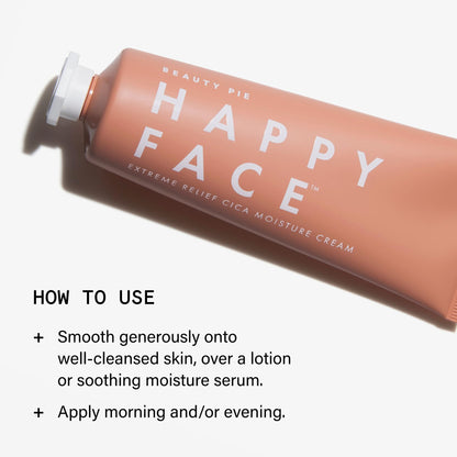 Beauty Pie Happy Face Extreme Relief Cica Moisture Cream For Sensitive Skin & Soothing, Calming Hydration