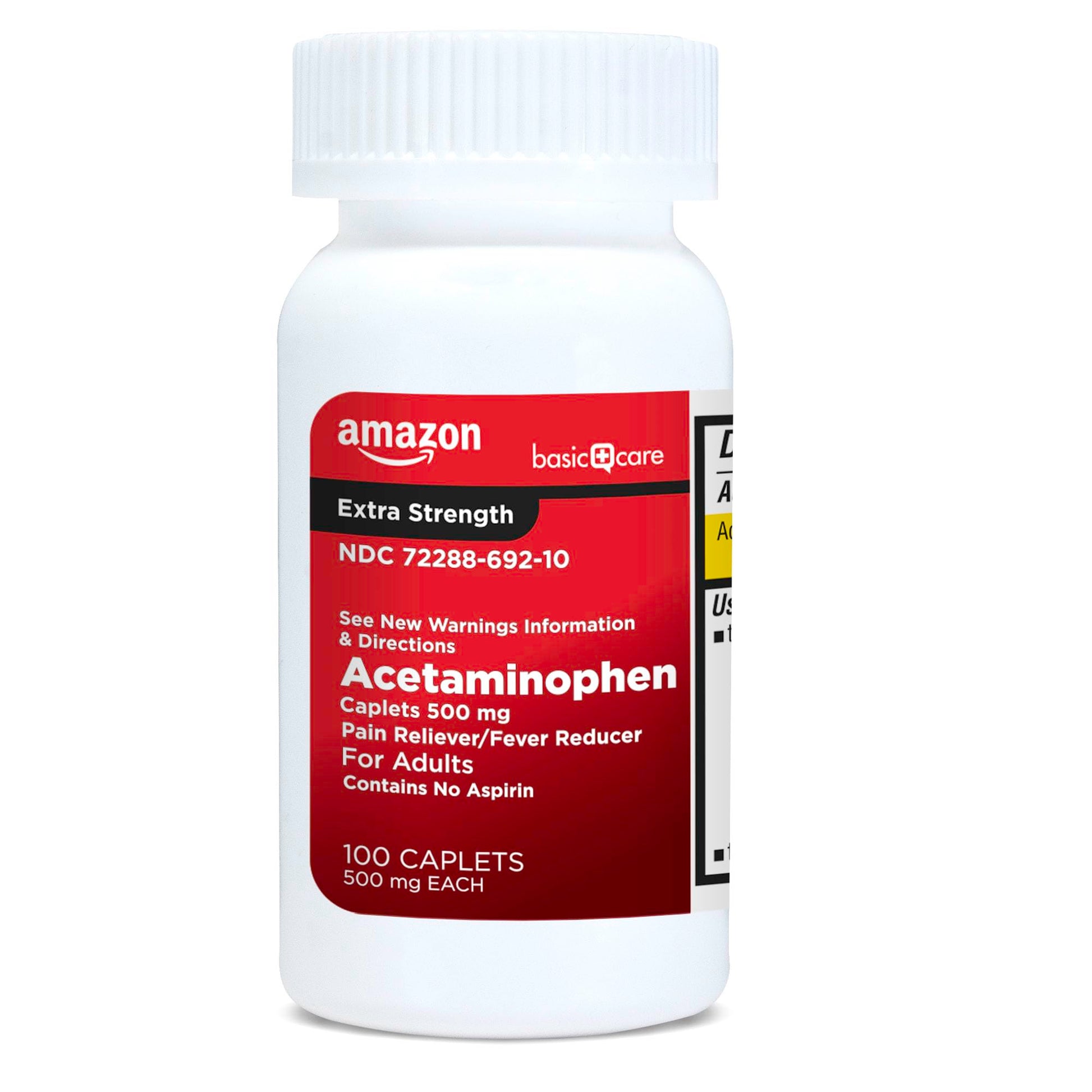 Amazon Basic Care Extra Strength Pain Relief, Acetaminophen Caplets, 500 mg, Pain Reliever/Fever Reducer, 100 Count Amazon Basic Care buy supplements Au