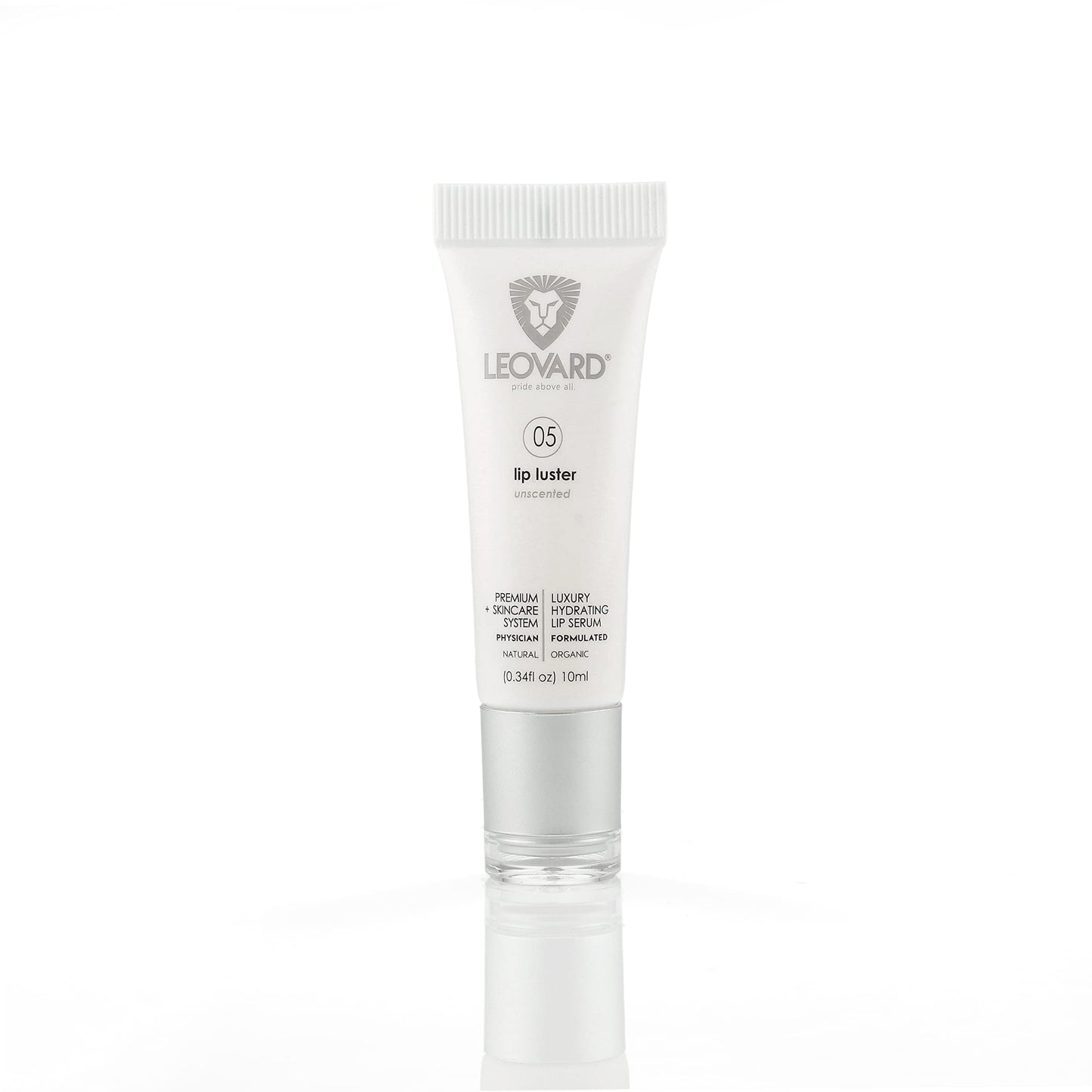 Leovard Lip Luster Hyaluronic Acid Lip Balm Hydrating Lip Serum - Organic Natural Lip Hydrating Treatment, Moisturizing Lip Serum
