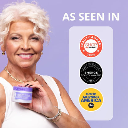 goPure Sculpt & Tone Arm Cream – Firming And Tightening Cream For The Arms, Smooths The Look Of Wrinkles, Deeply Hydrates, Firms The Look Of Crepey Texture On The Arms