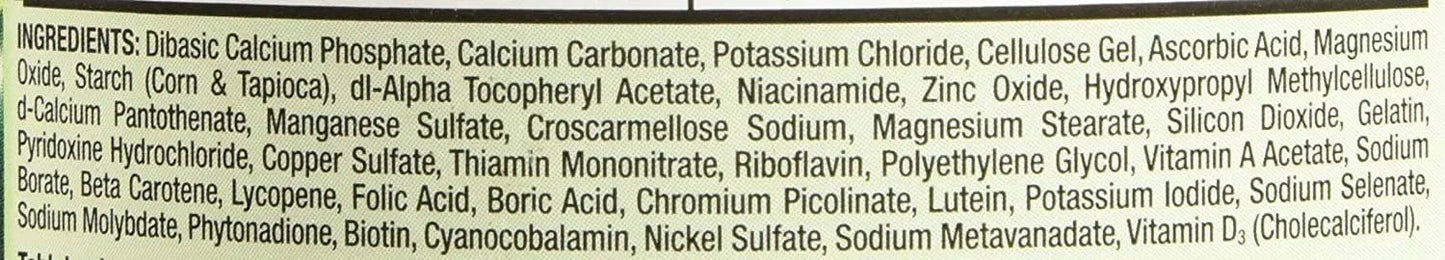 Kirkland Signature Adult 50+ Multi Vitamins & Minerals, 400 Tablets (2 Pack) KIRKLAND