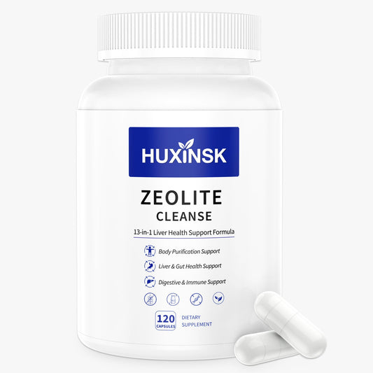 Zeolite Detox Supplement, Liver Cleanse Detox & Repair, Supports Gut Health, Maximum Absorption, NAC, Glutathione, Milk Thistle, Cilantro, Chlorella,