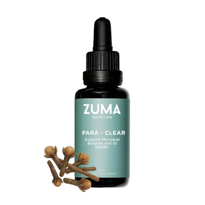 Zuma Nutrition para-Clear, Vegan Herbal Liquid with Clove Extract & Sweet Wormwood for Gut Health & Immune Support, Plant Based Water Soluble