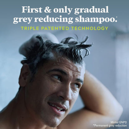 Just for Men Control GX Grey Reducing Shampoo, Gradual Hair Color with Keratin for Stronger Thicker and Healthier Looking Hair, 4 Fl Oz - Pack of 1