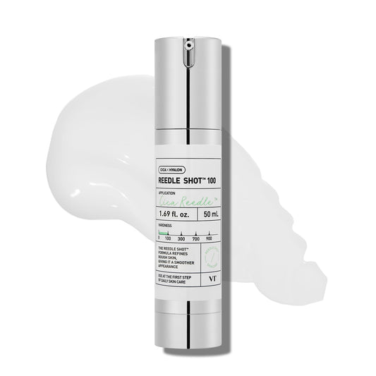 VT COSMETICS CICA Reedle Shot 100, Spicule Microneedling Serum for Pore Care & Exfoliation, Exosome, Centella Asiatica for Glass Skin